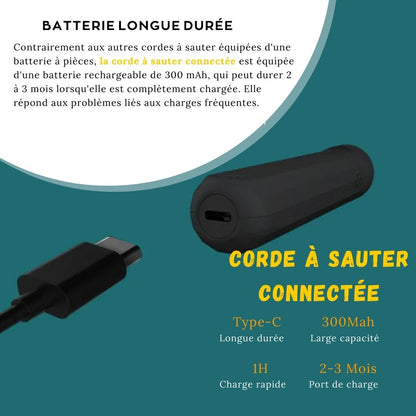 Corde à sauter connectée